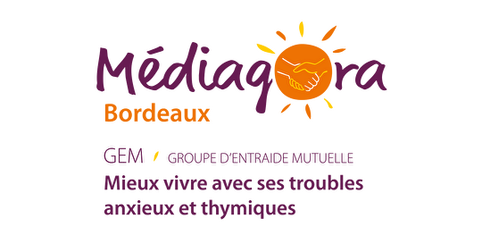 Logo du GEM Médiagora Bordeaux, groupe d’entraide mutuelle