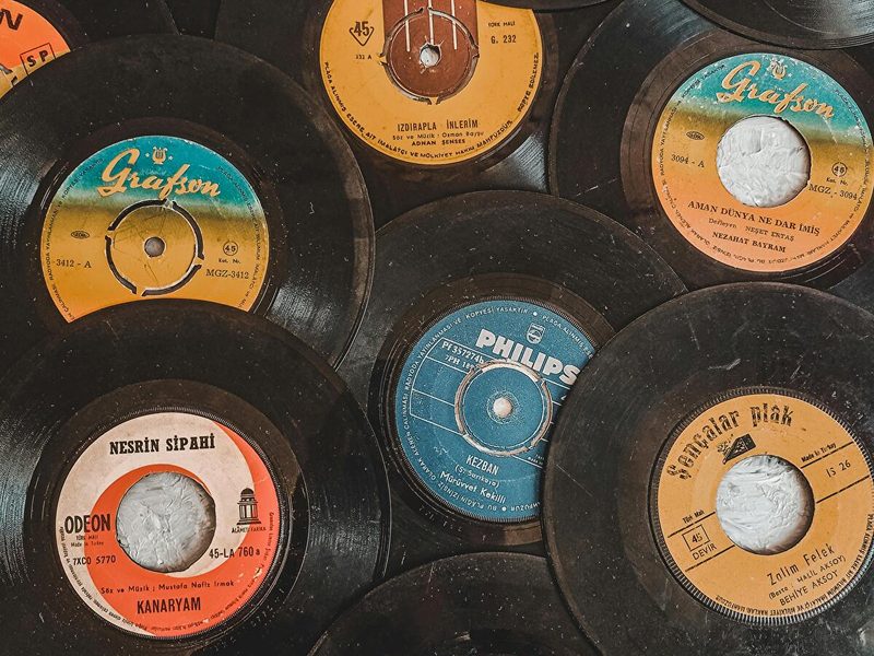 Disques vinyles, atelier musical GEMZic